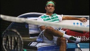 Die kleinen Verschnaufpausen nutzt Federer allerdings ganz gerne zum Nachdenken