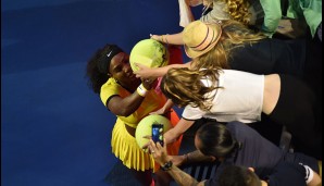 Serena Williams dominiert nicht nur, die US-Amerikanerin macht auch Down Under die Fans glücklich