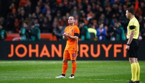 Auch Wesley Sneijder nahm Abschied