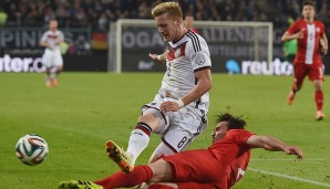 Andre Hahn (Borussia Mönchengladbach): Deutschland - Polen 0:0, Einsatzzeit: 44 Minuten (Mai 2014)