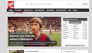Die Sportbild bezeichnet Cruyff als ''wahren Fußballgott''