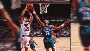 Platz 7: ALONZO MOURNING (1992-2008) - 2,8 Blocks pro Spiel in 838 Partien für die Hornets, Heat und Nets.