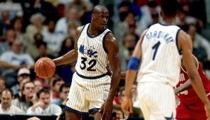 Sein NBA-Debüt lieferte Center-Legende Shaquille O'Neal einst im weißen Nadelstreifenanzug, mit dem die Magic durch die 90er-Jahre tourten