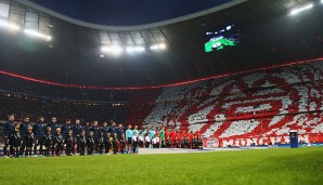 Die Fans in der Allianz Arena sorgten mit einer tollen Choreographie für wahre Champions League-Atmosphäre