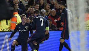 Fernando Torres trifft nach einem sehenswerten Angriff zur Atletico-Führung. Doch seine Freude währt nicht lange...