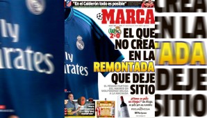 Natürlich dürfen zum Schluss auch nicht die Titelblätter der vier großen Zeitungen in Spanien fehlen. Die Marca meint: "Wer nicht an ein Comeback glaubt, soll gehen"