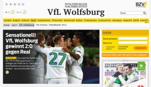Auch die Wolfsburger Nachrichten sind außer sich. "Das Spiel der Spiele" endet mit einer Sensation