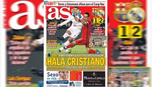 Die "AS" macht aus dem Fangesang "Hala Madrid" kurz und bündig "Hala Cristiano"