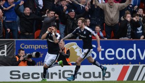 Rang 10: Kane Hemmings von Dundee FC, Schottland (34 Spiele: 22 Tore, 6 Vorlagen)