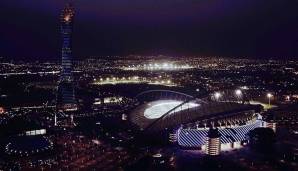 Wir verlassen Berlin. Noch dauert es ein paar Jahre, ehe der Ball bei der WM in Katar rollt, das erste Stadion ist allerdings schon fertiggestellt ...