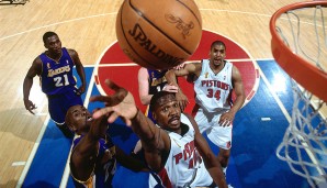 2004: Pistons (3) - Lakers (2) 4:1 - Der Durchmarsch war fest eingeplant, doch dann stand auf einmal Detroit im Weg und vermasselte L.A. den sicher geglaubten Titel. Finals-MVP Chauncey Billups und Co. läuteten das Ende der Kobe/Shaq-Ära ein.