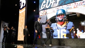 Keine Überraschung beim ersten Pick: Jared Goff soll die L.A. Rams aus der Versenkung führen