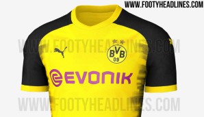 Viel Gelb, an den Schultern schwarz: Das soll das neue Champions-League-Trikot des BVB sein