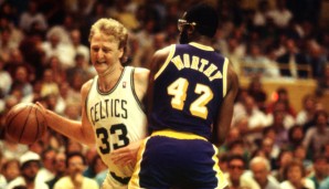 Platz 11 - 9 Teilnahmen: Larry Bird (Boston Celtics)