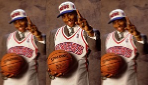 Im Draft 1996 zogen die Philadelphia 76ers A.I. an Position Eins - weit vor Kobe Bryant (#13) und Steve Nash (#15)