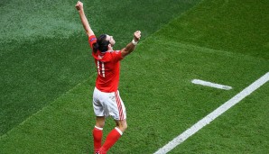 Doch dann konnte Gareth Bale jubeln - er brachte die Flanke herein, die zum Siegtor führte