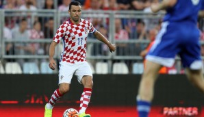 Darijo Srna (Shakthar Donezk, 34) trägt für Kroatien bei der EURO die Binde.