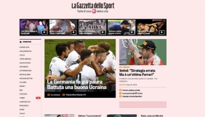 Die Gazetta dello Sport hat lobende Worte für die Ukraine übrig