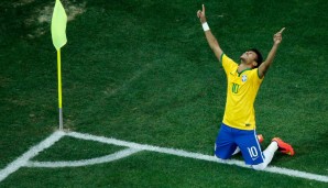 Platz 4, Neymar: Ganz Brasilien steht hinter ihm und dazu die Fans vom FC Barcelona. Das sorgt schon jetzt für fast 60 Mio. Likes auf Facebook