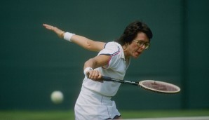 Platz 7 u.a.: Billie Jean King (USA) mit 12 Grand-Slam-Titeln (1x Australian Open, 1x French Open, 6x Wimbledon, 4x US Open)