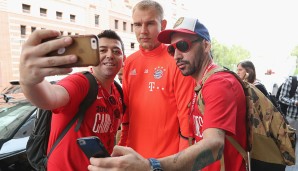 Dritter und letzter Stopp: New York City. Auch im Big Apple stehen die Bayern wieder ihren Fans für Selfies zur Verfügung
