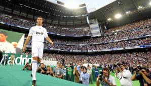 Platz 11 - 94 Millionen Euro: Cristiano Ronaldo im Sommer 2009 von Manchester United zu Real Madrid.