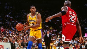 All-Time-Assists-Leader: Magic Johnson (1979-1991, 1996) mit 10.141 Assists
