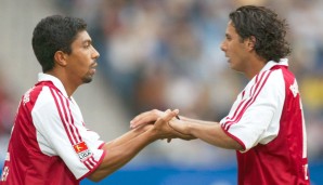 Zwei Legenden unter sich. Von allen aktuellen Bundesliga-Spielern wurde der Peruaner am häufigsten eingewechselt (ganze 108 Mal)