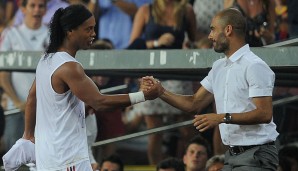 Gleich zu Beginn seiner Trainerkarriere 2008 in Barcelona, strich er Ronaldinho aus dem Kader - ohne, dass der auch nur einmal unter ihm trainieren durfte. Angeblich wegen Ronaldhinos Mangel an Disziplin