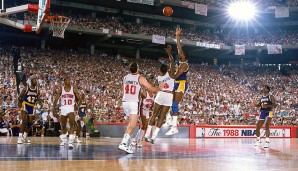 1988 waren dann die Detroit Pistons der Finalgegner. Showtime siegte über die Bad Boys nur hauchdünn. Es war die letzte Championship für Magic