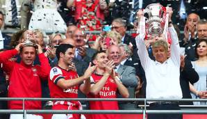 Die Gunners holten zehn Jahre nach der Invincibles-Meisterschaft den FA Cup. Insgesamt gewann Arsenal unter Wenger sieben von 13 Finals in Pokalwettbewerben - unter anderem holte er 2015 und 2017 den FA Cup.