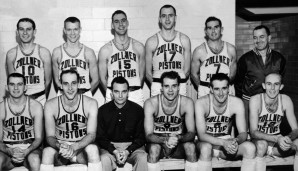 DETROIT PISTONS: Ursprünglich waren die Pistons 1948 in Fort Wayne beheimatet und nach Besitzer Fred Zollner benannt. 1957 ging es dann in einen größeren Markt - nach Motor City