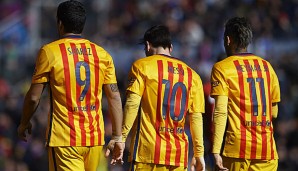 Lionel Messi, Luis Suarez, Neymar