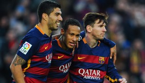 Lebensversicherung MSN! Der FC Barcelona konnte 81,3 Prozent der Spiele, in denen alle drei Stürmer in der Startelf standen, gewinnen