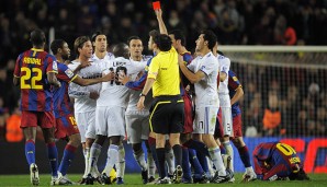 In den letzten 26 Clasicos gab es elf Rote Karten für Real Madrid. Vier davon alleine für Sergio Ramos