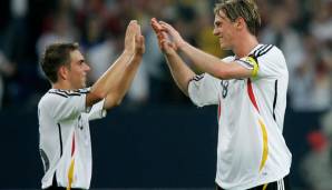 Philipp Lahm trug insgesamt 53 die Kapitänsbinde, Tim Borowski nur einmal. Das war am 16. August 2006 und dauerte keine zehn Minuten. Beim ersten Länderspiel unter Joachim Löw wurde Schweden auf Schalke 3:0 besiegt.