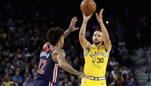Platz 7: Stephen Curry (Golden State Warriors) - 11 Dreier am 24. Oktober 2018 gegen die Wizards