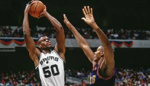 PLATZ 11: Am 7. November 1990 schlugen die San Antonio Spurs die Denver Nuggets mit 161:153 (314 Punkte). Überragender Mann: David Robinson.