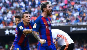 Im April gelang Messi ein weiterer Meilenstein: Der 29-Jährige erzielte gegen Valencia das 500. Pflichtspieltor in seiner Karriere