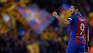 Platz 8: Luis Suarez (FC Barcelona) | 22,8 Mio. Euro (17 Mio. Euro Gehalt und Prämien, 5,8 Mio. Euro Werbeeinnahmen)