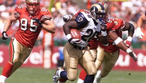 Los Angeles Rams: 14-2 (2001, noch als St. Louis Rams) - Niederlage im Super Bowl