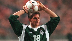 Seit 2000 war das Supertalent auch Nationalspieler. In einer Zeit, in der Deutschland nicht unbedingt von riesigen Talenten überlaufen war...