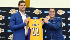 Platz 16: Die Los Angeles Lakers nennen einen Haufen junger Spieler ihr Eigen. Den größten Anteil der insgesamt 104,1 Millionen Dollar erhält allerdings Veteran Brook Lopez (22,6 Millionen)