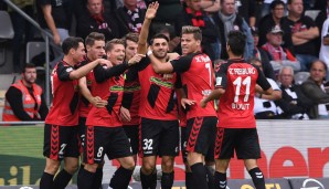 Platz 16: u.a. SC Freiburg - 3 Treffer