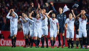 Platz 10: FC Sevilla: Auf Tuchfühlung mit Real und Barca spielt der Tabellendritte eine starke Saison. Letztes Jahr in der Vorrunde gescheitert, schaffte der EL-Sieger diesmal den Sprung unter die Top-16 und geht als Favorit gegen Leicester ins Rennen.