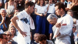 Platz 14: Nochmal zurück zu den French Open. 1984 liefern sich die ewigen Rivalen Ivan Lendl und John McEnroe einen epischen Kampf. Nach 0:2-Rückstand fightet sich Lendl zurück und versetzt dem ewigen Widersacher mit 6:4, 7:5, 7:5 den entscheidenden Stoß