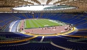 Das Stadio Olimpico in Rom hat Platz für 72.698 Personen und ist die Spielstätte von Lazio und dem AS Rom.