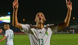 ISLAM SLIMANI: Der Stürmer komplettiert die Leistungsträger Algeriens. Der 28-Jährige trifft bei der Nationalmannschaft durchschnittlich in jedem zweiten Spiel