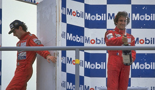 1988 und 1989 fuhr er im Team zusammen mit Alain Prost. Freunde wurden die beiden aber nie, im Gegenteil.
