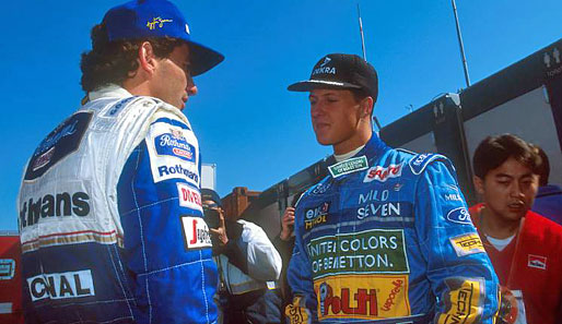 Senna gegen Schumacher: Das sollte das große Duell um den WM-Titel 1994 werden. Senna war vor der Saison von McLaren zu Williams gewechselt.